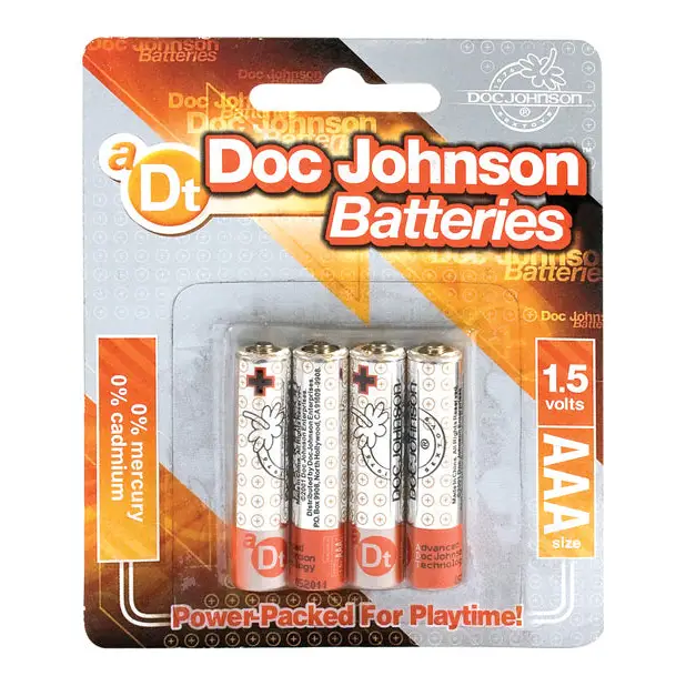 Doc Johnson Batteries - AAA 4 Pack - Batteries