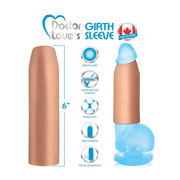 Doctor Love’s 1.5’’ Girth Sleeve - Light Flesh - Penis Enhancement