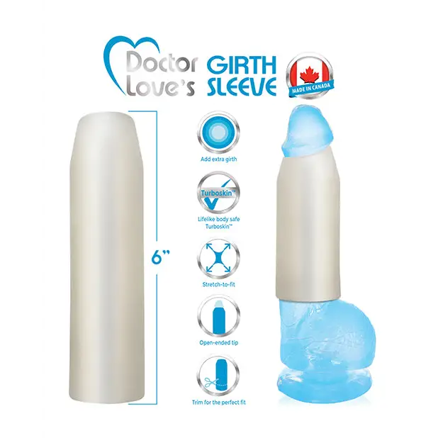 Doctor Love’s 1.5’’ Girth Sleeve - Translucent - Penis Enhancement
