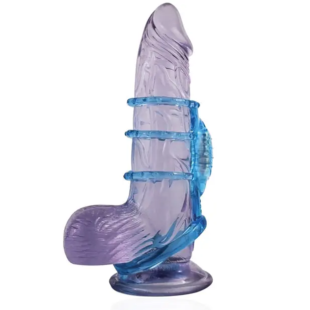 Doctor Love’s Zinger Vibrating Cock Cage - Blue - Bondage Blindfolds & Restraints