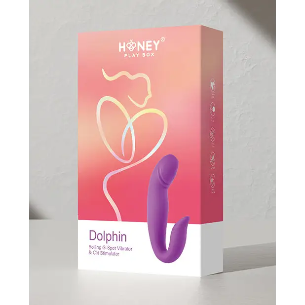 Dolphin Rolling G Spot Vibrator & Clit Stimulator - Purple - Vibrators