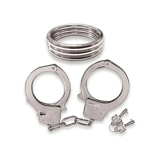Dominant Submissive Collection Cockring and Handcuffs - Bondage Blindfolds & Restraints