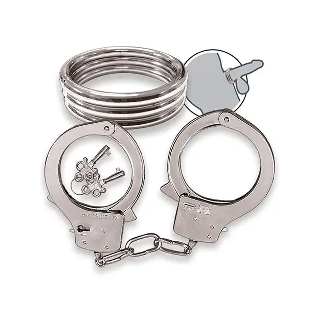 Dominant Submissive Collection Cockring and Handcuffs - Bondage Blindfolds & Restraints