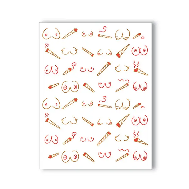 Doobies And Boobies Naughty Greeting Ca - Bachelorette & Party Supplies