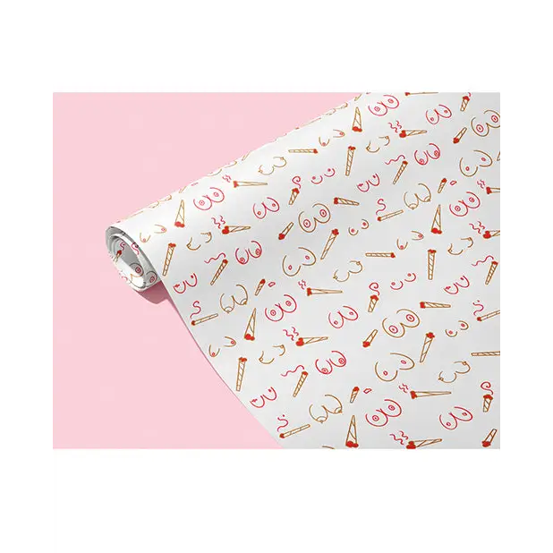 Doobies And Boobies Naughty Wrapping Paper - Bachelorette & Party Supplies