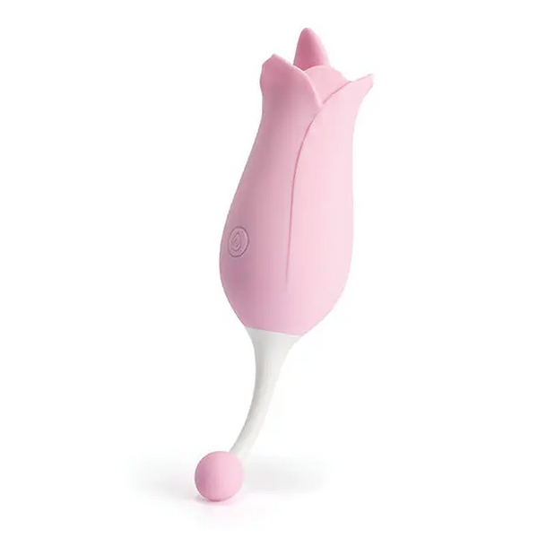 Dora Rose Toy Clit Vibrator & Tongue Licker - Pink - Stimulators