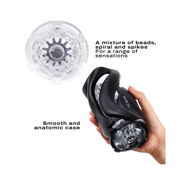 Dorcel Deep Blow Masturbator - Black - Dolls & Masturbators