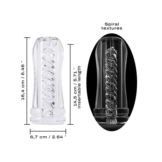 Dorcel Deep Blow Tornado Sleeve - Clear - Dolls & Masturbators