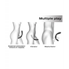 Dorcel Infinite Joy Bendable Forked Vibrator - Black - Stimulators