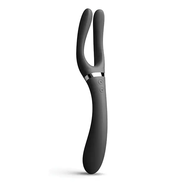 Dorcel Infinite Joy Bendable Forked Vibrator - Black - Stimulators