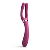 Dorcel Infinite Joy Bendable Forked Vibrator - Plum - Stimulators