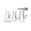Dorcel Infinite Joy Bendable Forked Vibrator - Plum - Stimulators