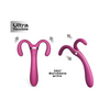 Dorcel Infinite Joy Bendable Forked Vibrator - Plum - Stimulators