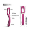 Dorcel Infinite Joy Bendable Forked Vibrator - Plum - Stimulators