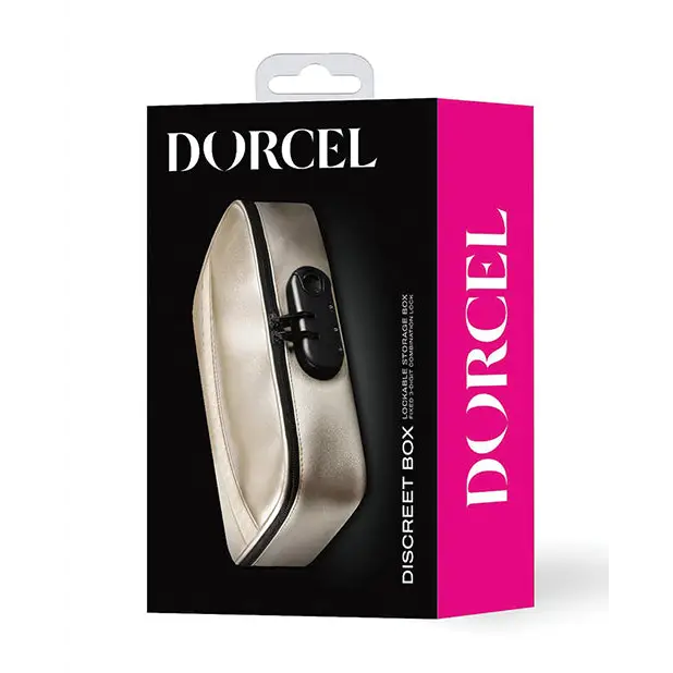 Dorcel Lockable Discreet Box - Luxury Gold - Storage Cases & Bags