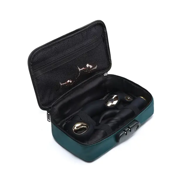 Dorcel Lockable Discreet Box - Luxury Green - Storage Cases & Bags