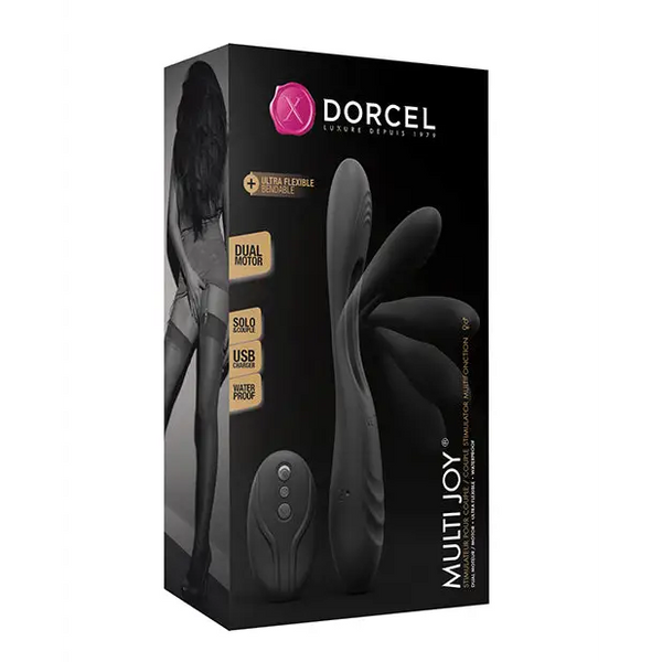 Dorcel Multi Joy Bendable Stimulator - Black - Stimulators
