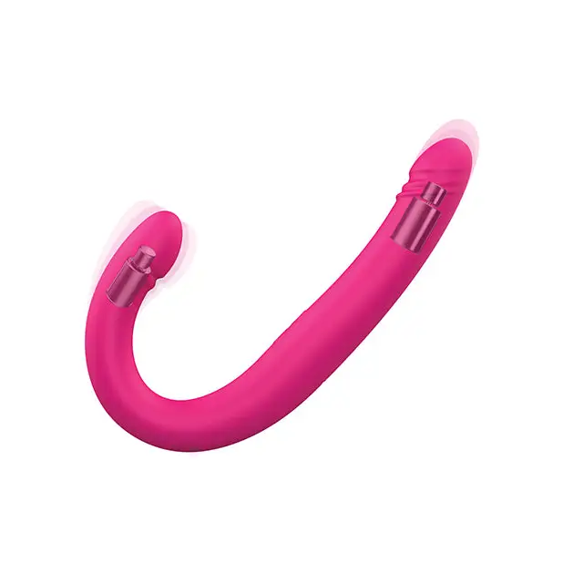 Dorcel Orgasmic Double Do 16.5’’ Thrusting Dong - Pink - Dongs & Dildos