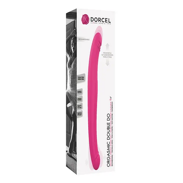 Dorcel Orgasmic Double Do 16.5’’ Thrusting Dong - Pink - Dongs & Dildos