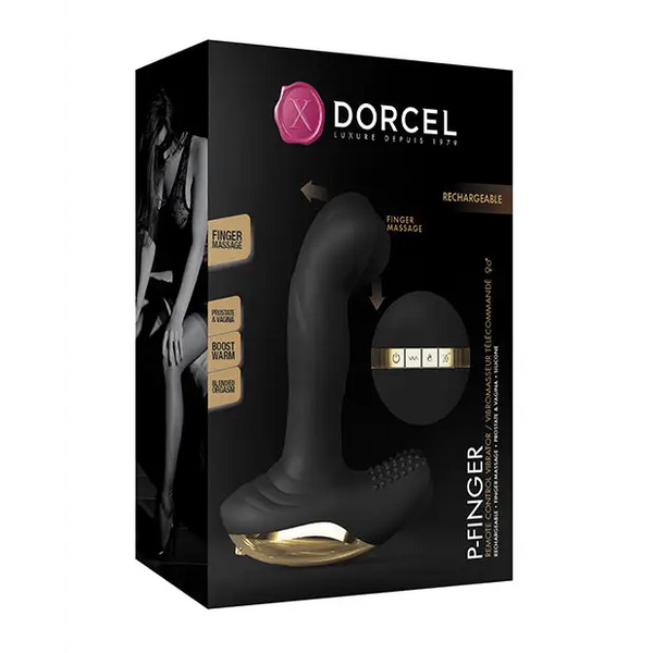 Dorcel P-Finger Come Hither - Black/Gold - Anal Products