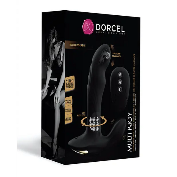 Dorcel P-Joy Double Action Prostate Massager - Black - Anal Products