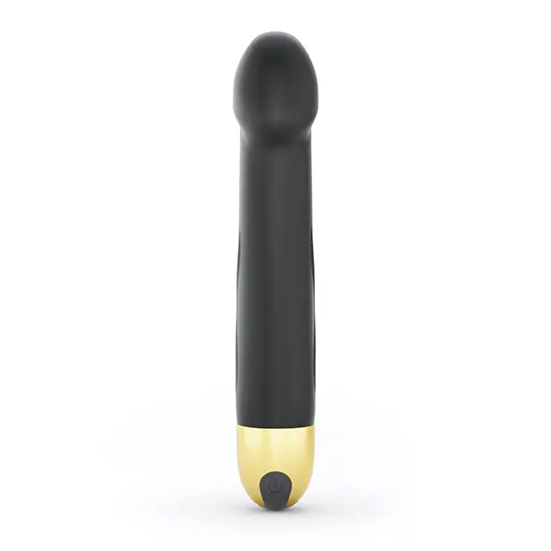 Dorcel Real Vibration M 8.6’’ Rechargeable Vibrator 2.0 - Black/Gold - Vibrators