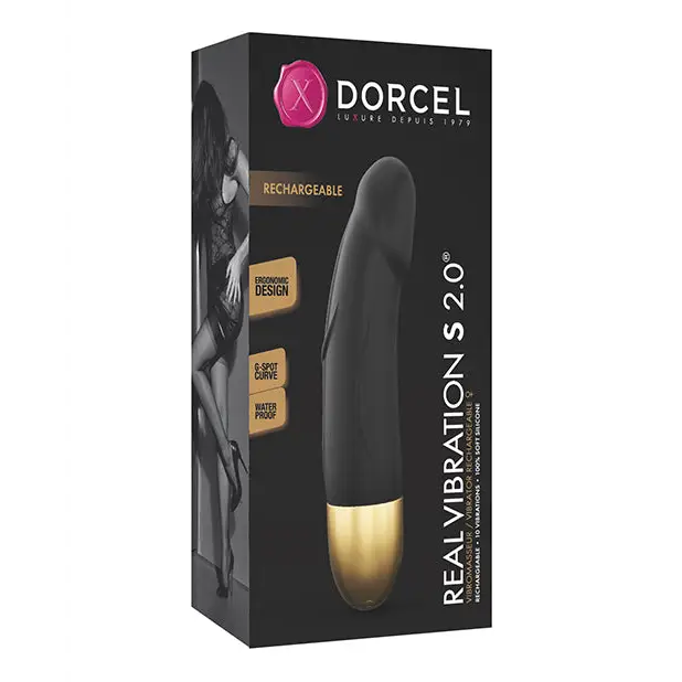 Dorcel Real Vibration S 6’’ Rechargeable Vibrator 2.0 - Gold - Vibrators