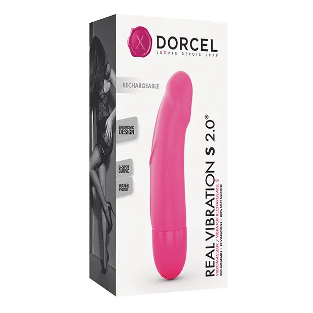 Dorcel Real Vibration S 6’’ Rechargeable Vibrator - Pink - Vibrators