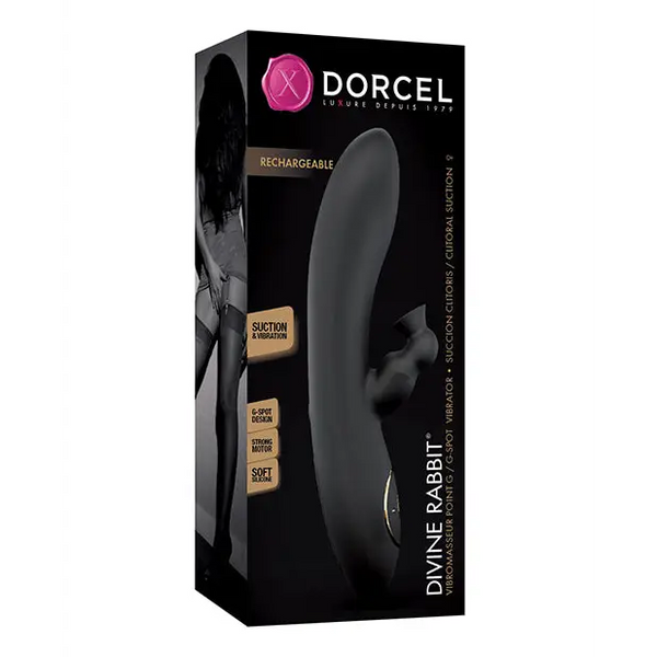 Dorcel Sucking Divine Rabbit - Black - Vibrators