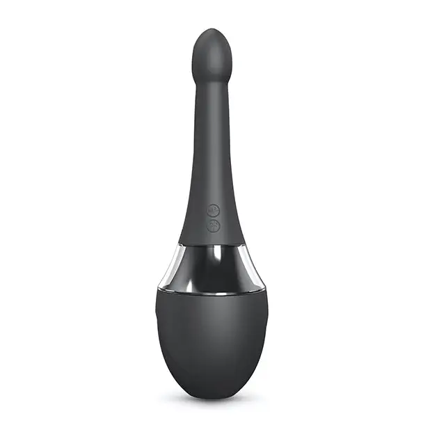 Dorcel Vibrating Douche Mate Pro - Black/Silver - Anal Products