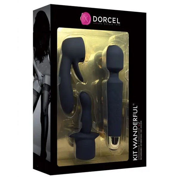 Dorcel Wanderful Kit - Black/Gold - Massage Products