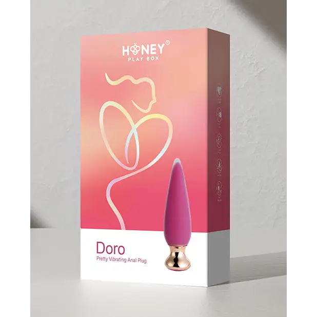 Doro Plus Vibrating Anal Plug w/Remote Control - Pink - Anal Products