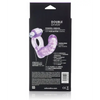 Double Diver Vibrating Enhancer w/Flexible Penetrator - Purple - Penis Enhancement
