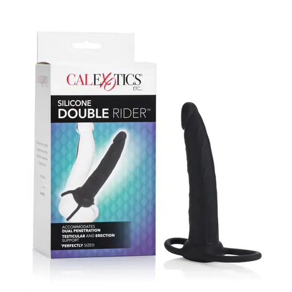 Double Rider Silicone 6.5’’ - Black - Dongs & Dildos
