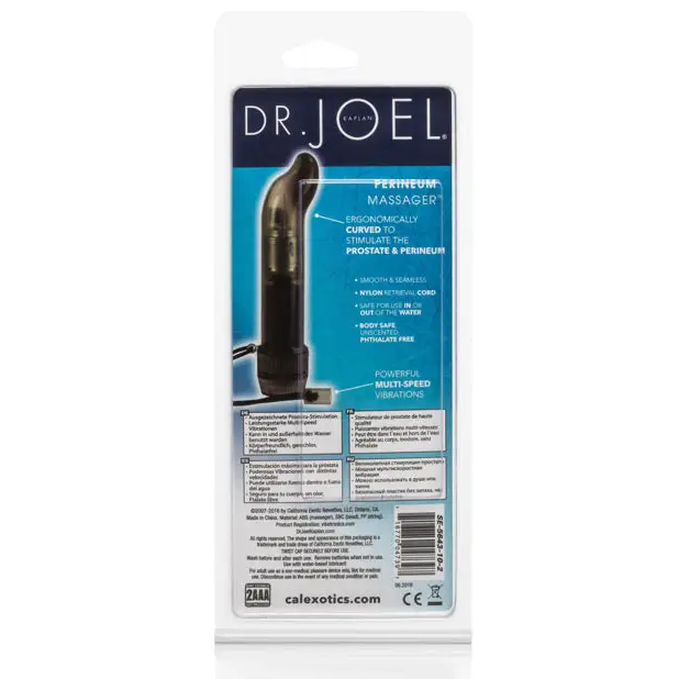 Dr Joel Kaplan 4.5’’ Perineum Massager - Black - Anal Products