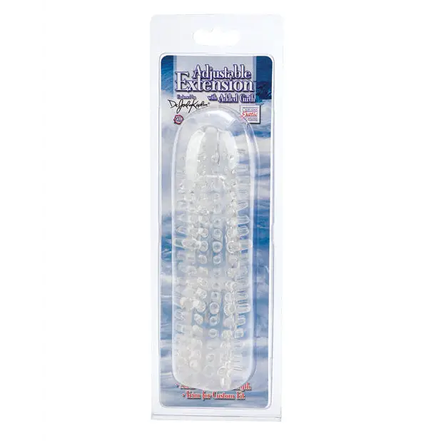 Dr Joel Kaplan Adjustable Extension Added Girth - Clear - Penis Enhancement