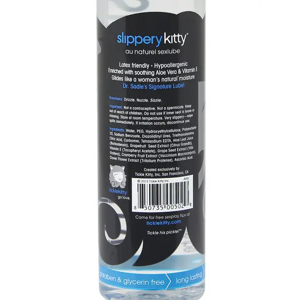 Dr. Sadie’s Signature Slippery Kitty - 8 oz Au Natural - Lubricants