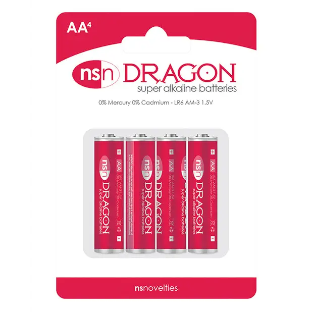 Dragon Alkaline Batteries - AA Pack of 4 - Batteries