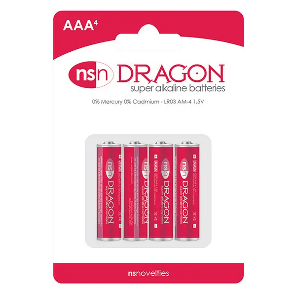 Dragon Alkaline Batteries - AAA Pack of 4 - Batteries