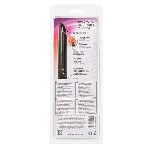 Dual Action Infra Red Massager - Multi Speed Black - Vibrators