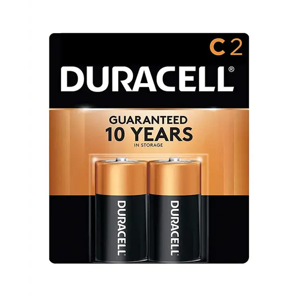 Duracell Alkaline Batteries - C Pack of 2 - Batteries