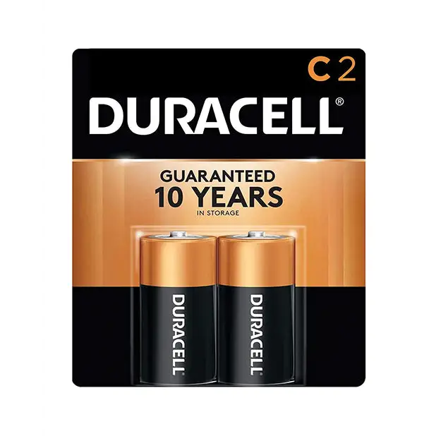 Duracell Alkaline Batteries - C Pack of 2 - Batteries