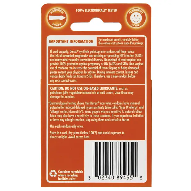Durex Avanti Real Feel Non Latex Condoms - Pack of 3 - Condoms