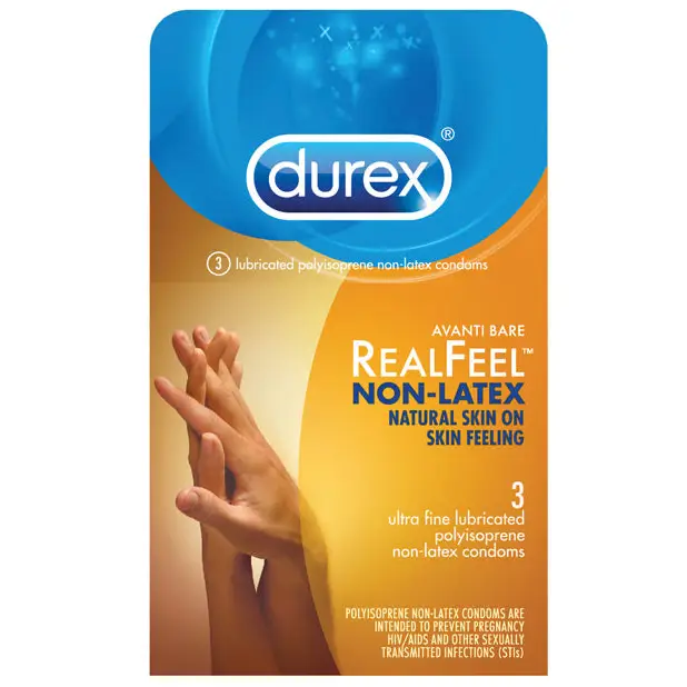 Durex Avanti Real Feel Non Latex Condoms - Pack of 3 - Condoms