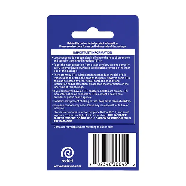 Durex Classic - Box of 3 - Condoms