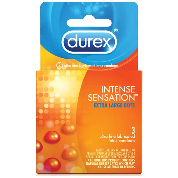 Durex Intense Sensation Condom - Box of 3 - Condoms