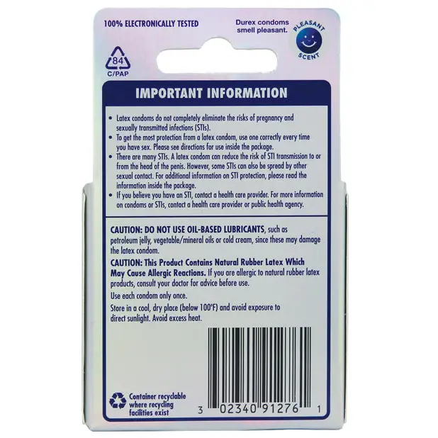 Durex Invisible Ulta Thin Condom - Box of 3 - Condoms
