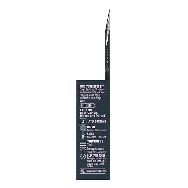 Durex Performance Intense Condom - Box of 3 - Condoms