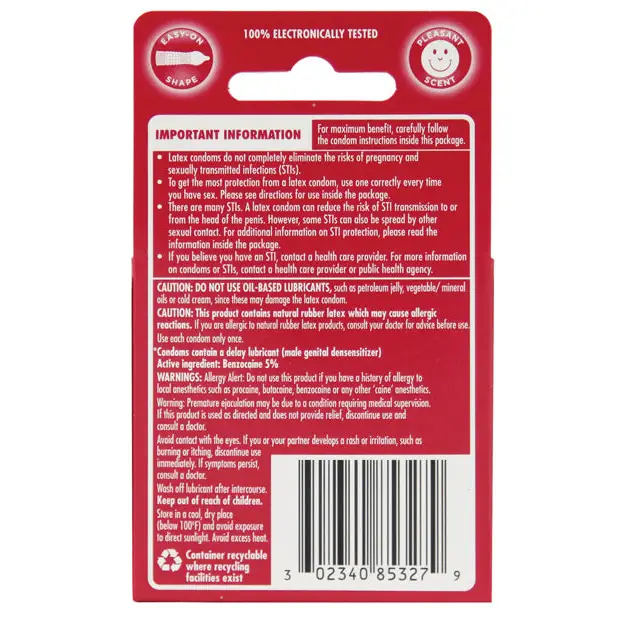 Durex Performance Intense Condom - Box of 3 - Condoms