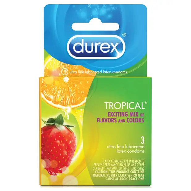 Durex Tropical Flavors - Box of 3 - Condoms